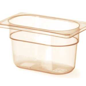 Recipiente GN 1/9, resistente a altas temperaturas, GN 1/9, 0,9L, Transparente, 176x108x(H)100mm