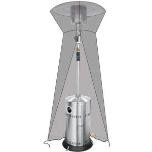 Cobertura de proteção, Aquecedores de pátio 272602 e 272701, 790x790x(H)2220mm