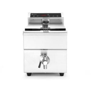 Fritadeira de indução com torneira de drenagem – 8 L, 8L, Cinzento-claro, 230V/3500W, 288x619x(H)408mm