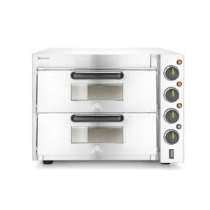 Forno de piza de convés duplo 3000W, Prateado, 230V/3000W, 580x560x(H)435mm