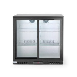 Expositor frigorífico de bebidas com portas de correr 198 L, 220-240V/160W, 900x525x(H)890mm