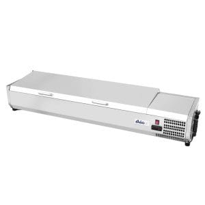 Vitrina expositora refrigerada GN 1/3, 4x GN 1/3, 230V/180W, 1205x420x(H)630mm