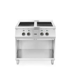 Fogão de indução com 4 zonas, 400V/17000W, 800x720x(H)854mm