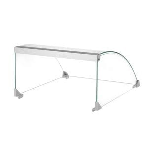 Cobertura de vidro para grelhas de salsichas, 470x477x(H)250mm