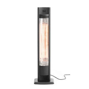 Aquecedor radiante de infravermelhos Tornado, Preto, 230V/2000W, 210x270x(H)1060mm