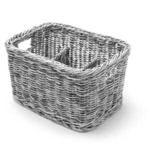 Cesto para talheres, Cinzento-claro, 260x180x(H)150mm