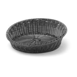 Cesto de padaria angular redondo, Preto, ø370x(H)120mm