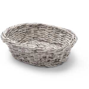 Cesto de pão oval, Cinzento-claro, 250x190x(H)65mm