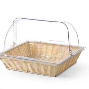 Cesto com tampa basculante, cesto e tampa, GN 2/3, 365x335x(H)245mm