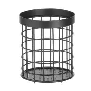 Cesto para talheres preto, ø120x(H)150mm