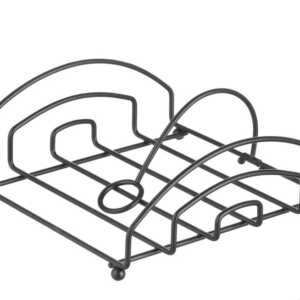 Suporte para guardanapos preto, 205x210mm