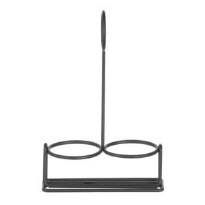 Suporte para condimentos preto, 135x65x(H)200mm