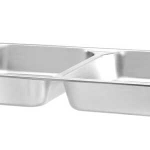 Recipiente para alimentos GN 1/1 com 2 compartimentos, 7,5L, 530x325x(H)65mm