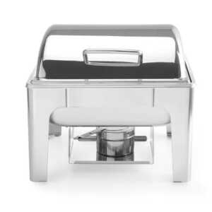 Réchaud GN 1/2 acabamento espelhado, 4L, 365x345x(H)345mm