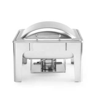 Réchaud GN 1/2 acabamento acetinado, 4L, 365x370x(H)280mm