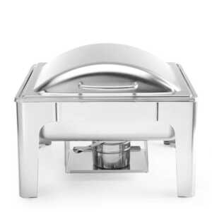 Réchaud GN 2/3 acabamento acetinado, 6L, 395x430x(H)290mm