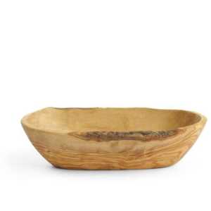 Taça de oliveira retangular, 205x95x(H)50mm