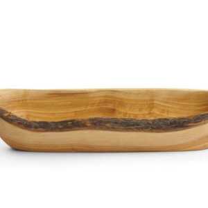 Taça de oliveira retangular, 300x95x(H)60mm