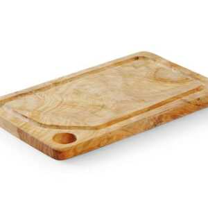 Tábua de servir de madeira de oliveira, 335x205x(H)25mm