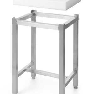 Bloco de talhante em polietileno, conjunto, Branco, 500x400x(H)800mm