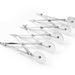 Cortador de massa com 5 rodas, 222x56x(H)55mm