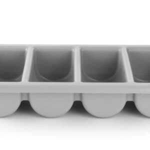 Tabuleiro para talheres, Cinzento-claro, 530x325x(H)100mm