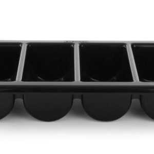 Tabuleiro para talheres, Preto, 530x325x(H)100mm