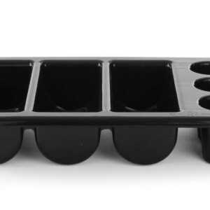 Tabuleiro para talheres, Preto, 530x325x(H)105mm