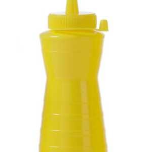 Frasco para molhos fácil de apertar, 0,6L, Amarelo, ø75x(H)240mm