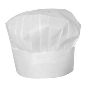 Chapéu de chef – 10 unidades, Branco, 10 pcs. , ø600x(H)230mm