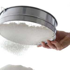 Coador de pasteleiro, para farinha fina e grossa, ø250x(H)75mm