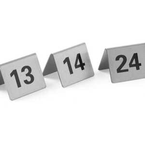 Número para mesa, Números 13-24, 50x35x(H)40mm