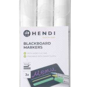 Marcadores para quadro preto 15mm, 3 marcadores brancos