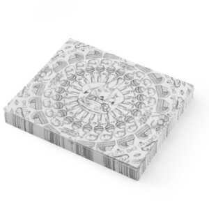 Papel antigordura - 500 unidades, Padrão Chef e comida, 500 pcs. , 250x200mm