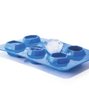 Cuvete para gelo em forma de gema, Azul, 2 pcs. , 190x105x(H)30mm