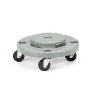 Suporte com rodas para caixote do lixo redondo,adapta-se a 691403, ø400x(H)165mm