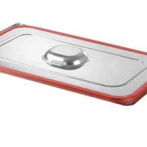 Tampa Gastronorm com aro em silicone, GN 1/6, 176x162mm