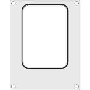 Tabuleiro para seladora térmica matrix, para um tabuleiro com um único compartimento com as medidas 187x137 mm