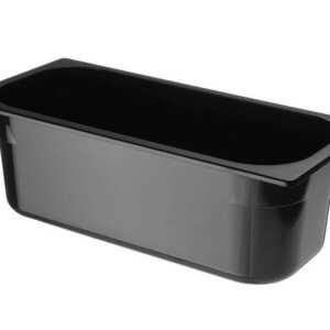 Recipiente para gelado em policarbonato, 5L, Preto, 360x165x(H)120mm