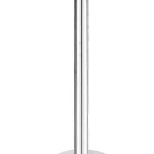 Poste separador prateado com fita retrátil, poste + base, ø360x(H)1010mm