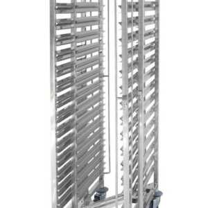 Carrinho para tabuleiros com armazenamento compacto – 15 x GN 1/1, 445x610x(H)1710mm