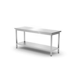 Mesa de trabalho com prateleira - aparafusada, profundidade: 600 mm, 1800x600x(H)850mm
