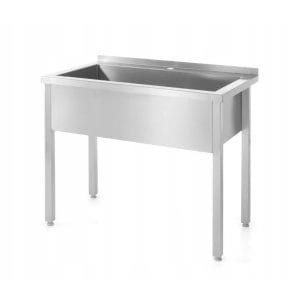 Mesa de Lavatório - soldado, profundidade: 700mm, cuba: 300mm, 800x700x(H)850mm