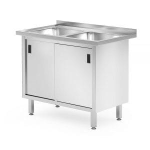 Lavatório duplo com armário - soldado, 1000x600x(H)850mm