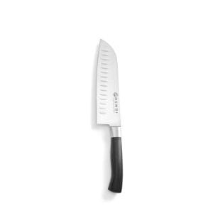 Faca Santoku, Recortes Granton, Preto, (L)310mm