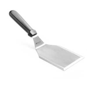 Espátula para virar hambúrgueres, Preto, 108x313mm