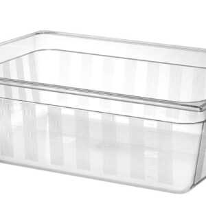 Recipiente Gastronorm 2/1, GN 2/1, 58L, Transparente, 650x530x(H)200mm
