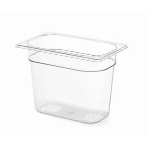 Recipiente Gastronorm 1/4, GN 1/4, 4L, Transparente, 265x162x(H)150mm
