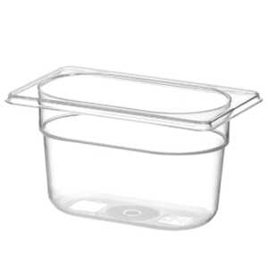 Recipiente Gastronorm 1/9, GN 1/9, 0,6L, Transparente, 176x108x(H)65mm