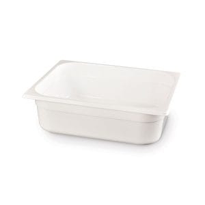 Recipiente Gastronorm 1/2, GN 1/2, 6,5L, Branco, 325x265x(H)100mm